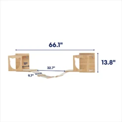 Frisco Cushioned Wall Mounted Cat Wall Shelf & Frisco Cat Silhouette With Bridge Wall Mounted Cat Wall Shelves -PetPalace Picks 785550 PT7. AC SS1800 V1677600275