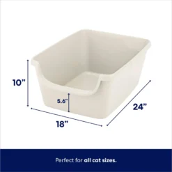 Frisco High Sided Cat Litter Box, Extra Large & Frisco Rectangular Cat Litter Mat -PetPalace Picks 933398 PT2. AC SS1800 V1692305262