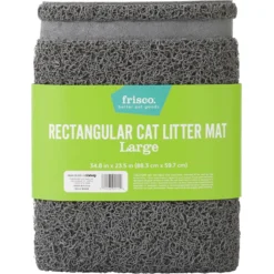 Frisco High Sided Cat Litter Box, Extra Large & Frisco Rectangular Cat Litter Mat -PetPalace Picks 933398 PT6. AC SS1800 V1692303977