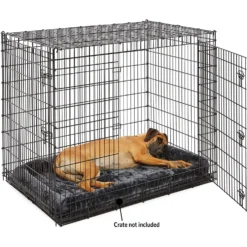 Frisco Heavy Duty Single Door Wire Dog Crate & MidWest Quiet Time Fleece Dog Crate Mat -PetPalace Picks 933510 PT8. AC SS1800 V1692303357