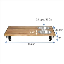 Coziwow Wall Mounted Shelves Set Cat Tree & Frisco Wooden Wall Mounted Stainless Steel Cat Feeding Station With Bowl -PetPalace Picks 947694 PT6. AC SS1800 V1693924250