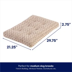 Frisco Double Door Furniture Style Dog Crate, Black & Frisco Swirl Dog Crate Mat -PetPalace Picks 947710 PT6. AC SS1800 V1693602741