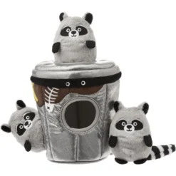 Frisco Volcano Hide & Seek Puzzle Plush Squeaky Dog Toy & Frisco Trash Can & Raccoons Hide & Seek Puzzle Plush Squeaky Dog Toy -PetPalace Picks 962054 PT5. AC SS1800 V1694783953