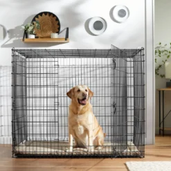 Frisco XX-Large Heavy Duty Double Door Wire Dog Crate, 54 Inch